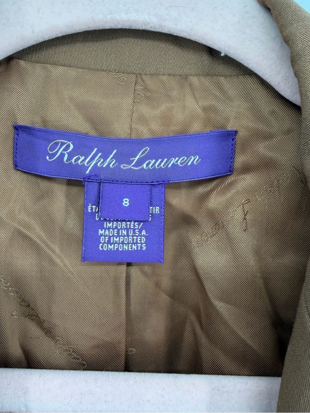 Ralph Lauren Purple Label Camel Wool Double Breasted Blazer 8 - Picture 8 of 15